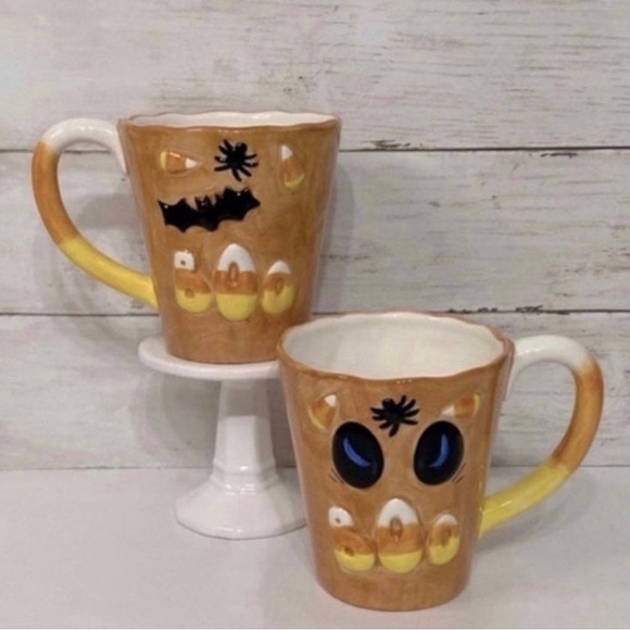 Vintage Y2K Boo Halloween Mugs 2 Pc. Set PRICE FIRM - Picture 1 of 10